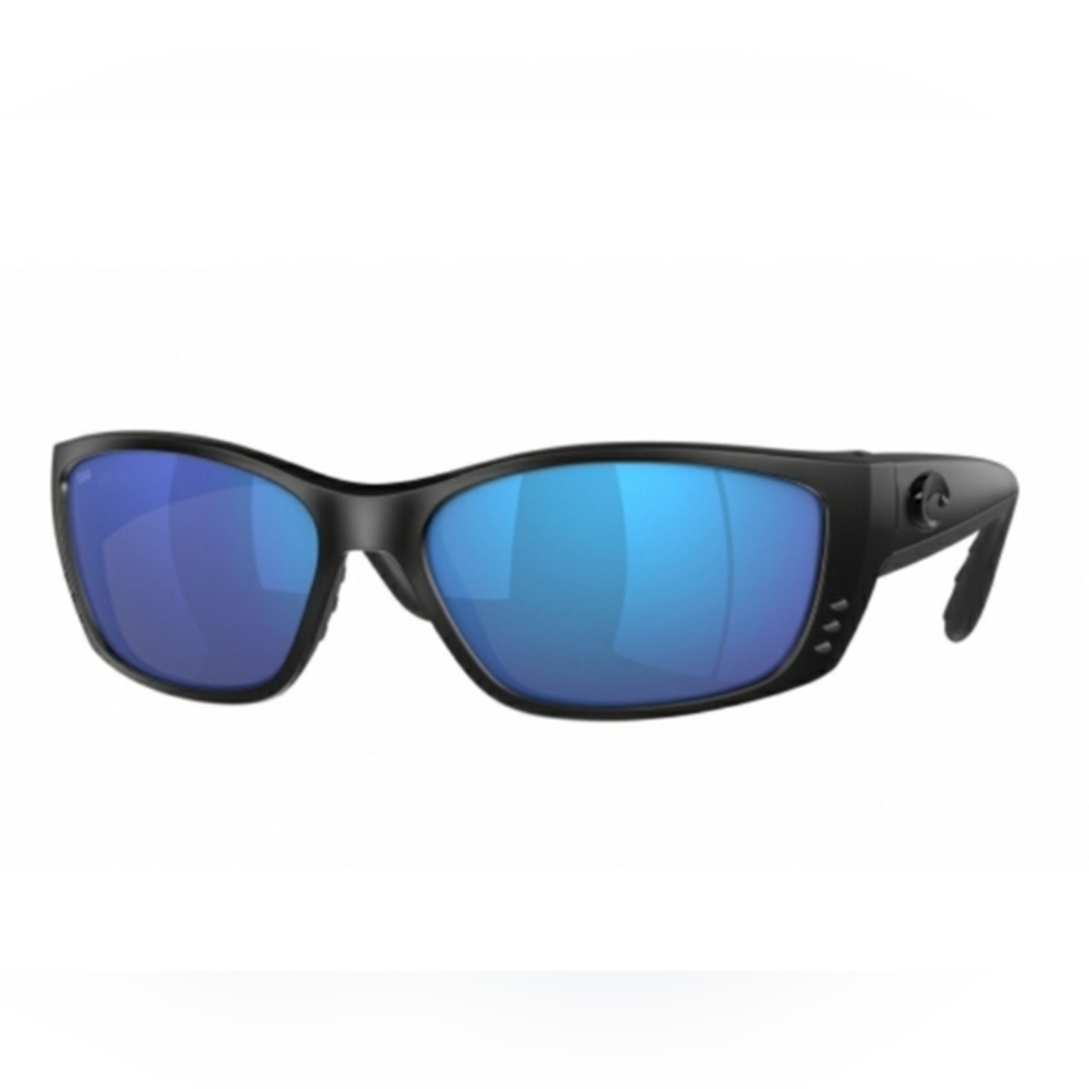 Costa Del Mar Fisch 580G Matte Black with Blue Mirror Polarized Sunglasses